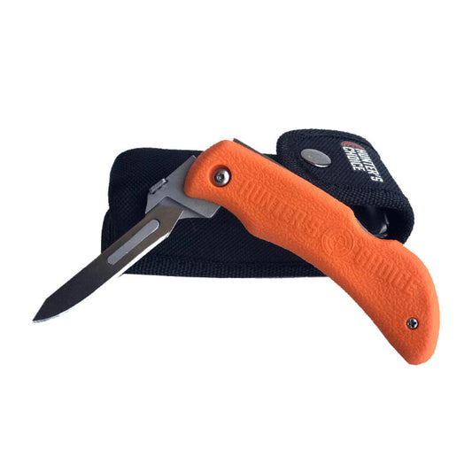 Hunter's Choice Replaceable Blade Folding Knife, w/ 10 Wiebe Wicked Sharp Blades and Carrying Case