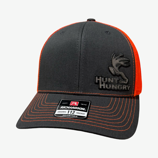 Hunt Hungry Patch 112 Snapback - Grey/Orange