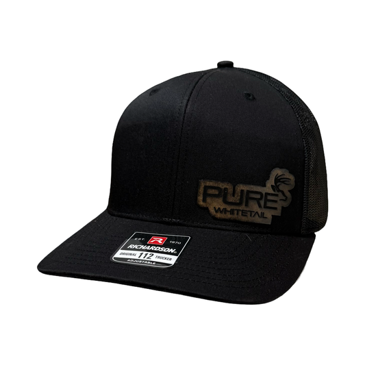 PW Logo Patch 112 Snapback - Black/Black
