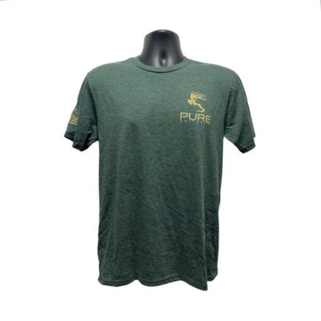 Pure Whitetail Casual T – Frost Green/Tan Logo