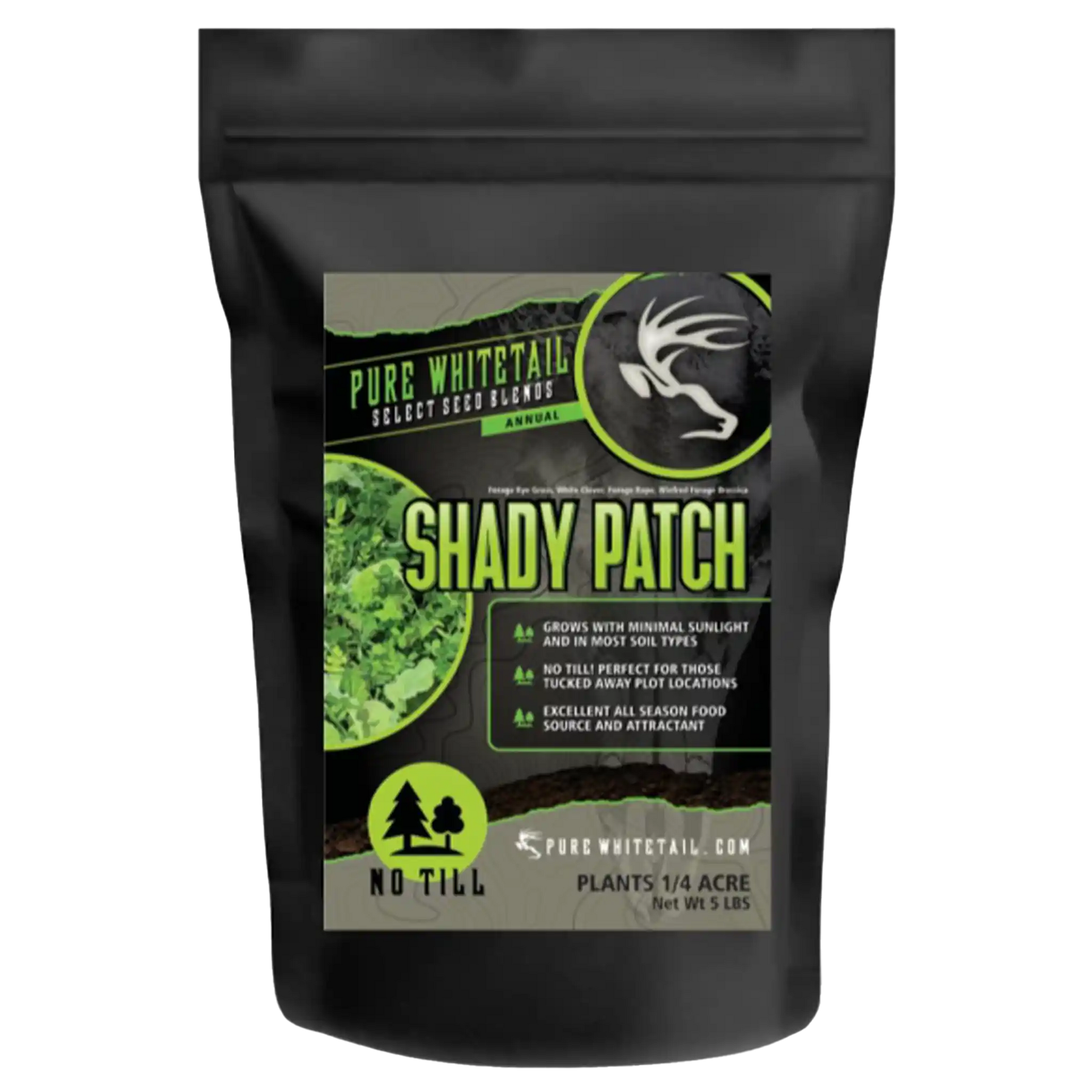 Shady Patch No-Till Seeds for the best food plots for whitetail deer