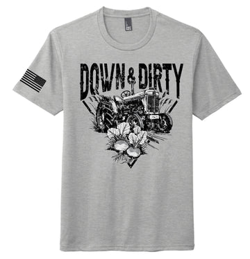 Down & Dirty PW Tractor Shirt - Grey