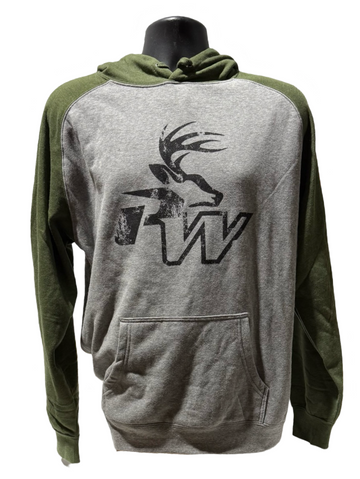 Pure Whitetail Two Toned Hoodie - Military Green