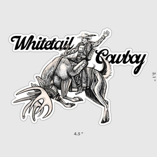 4.5” Whitetail Cowboy Sticker