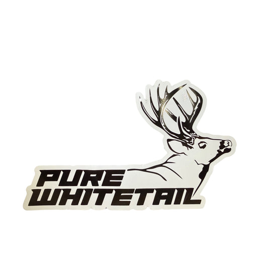 8" Pure Whitetail "Stretch" Logo Sticker