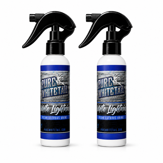 *PREORDER* Double Pack - 4oz White Lightning Peak Estrous | Premium Doe Estrous Scent for Serious Whitetail Hunters