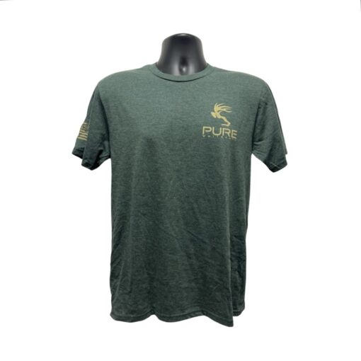Pure Whitetail Casual T – Frost Green/Tan Logo