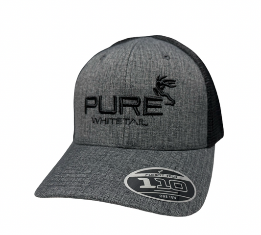 Pure Whitetail Grey/Black FlexFit Snapback