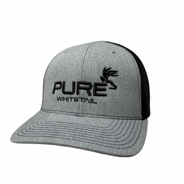 Pure Whitetail Grey/Black Snapback #H04