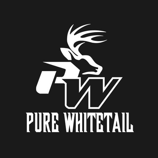 Pure Whitetail Logo Decals – 8" (4 colors)
